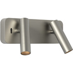 Enna Twin Wall Sconce - Matte Nickel / Matte Nickel