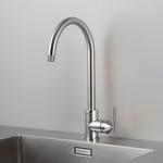 Kitchen Faucet - Linear Pattern - Steel