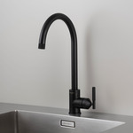 Kitchen Faucet - Linear Pattern - Welders Black