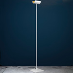 U Uplight Floor Lamp - White / Gold Leaf