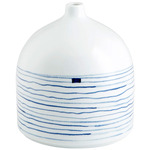 Whirlpool Vase - Blue/White