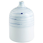 Whirlpool Vase - Blue/White