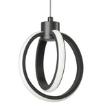 Parson Pendant - Matte Black / White