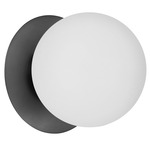 Burlat Wall Sconce - Matte Black / White