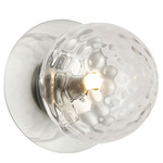 Burlat Wall Sconce - Polished Chrome / Clear