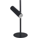 Constance Adjustable Table Lamp - Matte Black / Frosted