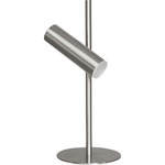 Constance Adjustable Table Lamp - Satin Chrome / Frosted