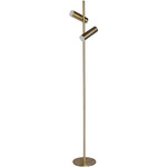Constance Adjustable Reading Lamp - Aged Brass / Frosted