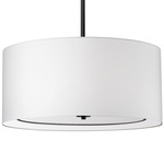 Porscha Pendant - Matte Black / White