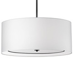 Porscha Pendant - Matte Black / White