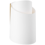 Paerero Wall Sconce - Burnished Brass / White