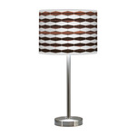 Weave Hudson Table Lamp - Brushed Nickel / Ebony Linen