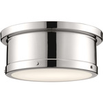 Serca Ceiling Light - Polished Nickel / Satin Etched