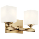 Marette Bathroom Vanity Light - Champagne Bronze / Satin Etched