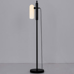 Odyssey Floor Lamp - Black Gunmetal / Opal Matte