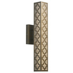 Akut 22493 Outdoor Wall Sconce - New Brass / Opal Acrylic