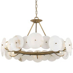 Cosmos Chandelier - Havana Gold / Alabaster