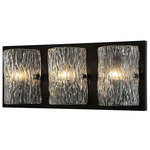 Morgan Bathroom Vanity Light - Black / Ice