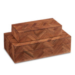 Alfeo Box Set of 2 - Natural Wood