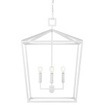 Denison Lantern Pendant - Gesso White