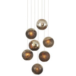 Pathos Multi Light Pendant - Silver / Antique Gold/ Antique Silver