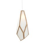 Glace Pendant - Silver / White