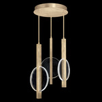 Selene Multi Light Pendant - Soft Gold / Clear