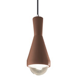 Erlen Pendant - Polished Chrome / Canyon Clay