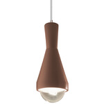 Erlen Pendant - Brushed Nickel / Canyon Clay