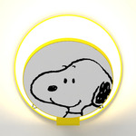 Peanuts Gravy Wall Sconce - Matte Bright Yellow / Snoopy Gravy