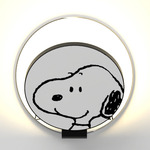 Peanuts Gravy Wall Sconce - Metallic Black / Snoopy Gravy