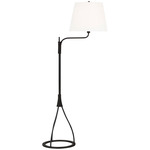 Sullivan Floor Lamp - Aged Iron / White Linen