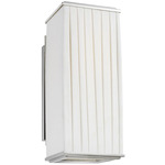 Esther Wall Sconce - Polished Nickel / White Linen