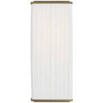 Esther Wall Sconce - Time Worn Brass / White Linen