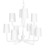 Coastal Living Boracay Chandelier - White / White