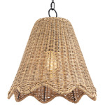 Coastal Living Summer Outdoor Pendant - Black / Natural