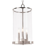 Southern Living Adria Pendant - Polished Nickel / Clear