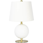 Grant Table Lamp - White / White
