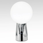 Olimpia Rechargeable Table Lamp - Chrome / White