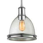 Mason Mini Pendant - Chrome / Clear Seedy / Clear Seedy