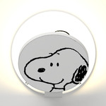 Peanuts Gravy Wall Sconce - Matte White / Snoopy Gravy