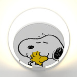 Peanuts Gravy Wall Sconce - Matte White / Snoopy Woodstock Gravy