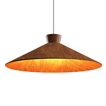 Conical Topper Wide Pendant - Imbuia
