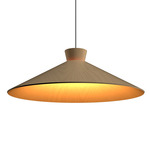 Conical Topper Wide Pendant - Maple