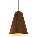 Conical Open Pendant - Imbuia