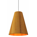 Conical Open Pendant - Teak