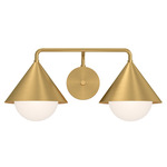 Remy Bathroom Vanity Light - Brushed Gold / Opal