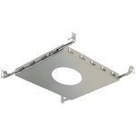 Amigo 6IN RD New Construction Mounting Plate - Silver