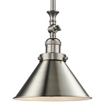 Briarcliff Downrod Adjustable Pendant - Brushed Satin Nickel