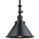 Briarcliff Downrod Adjustable Pendant - Matte Black